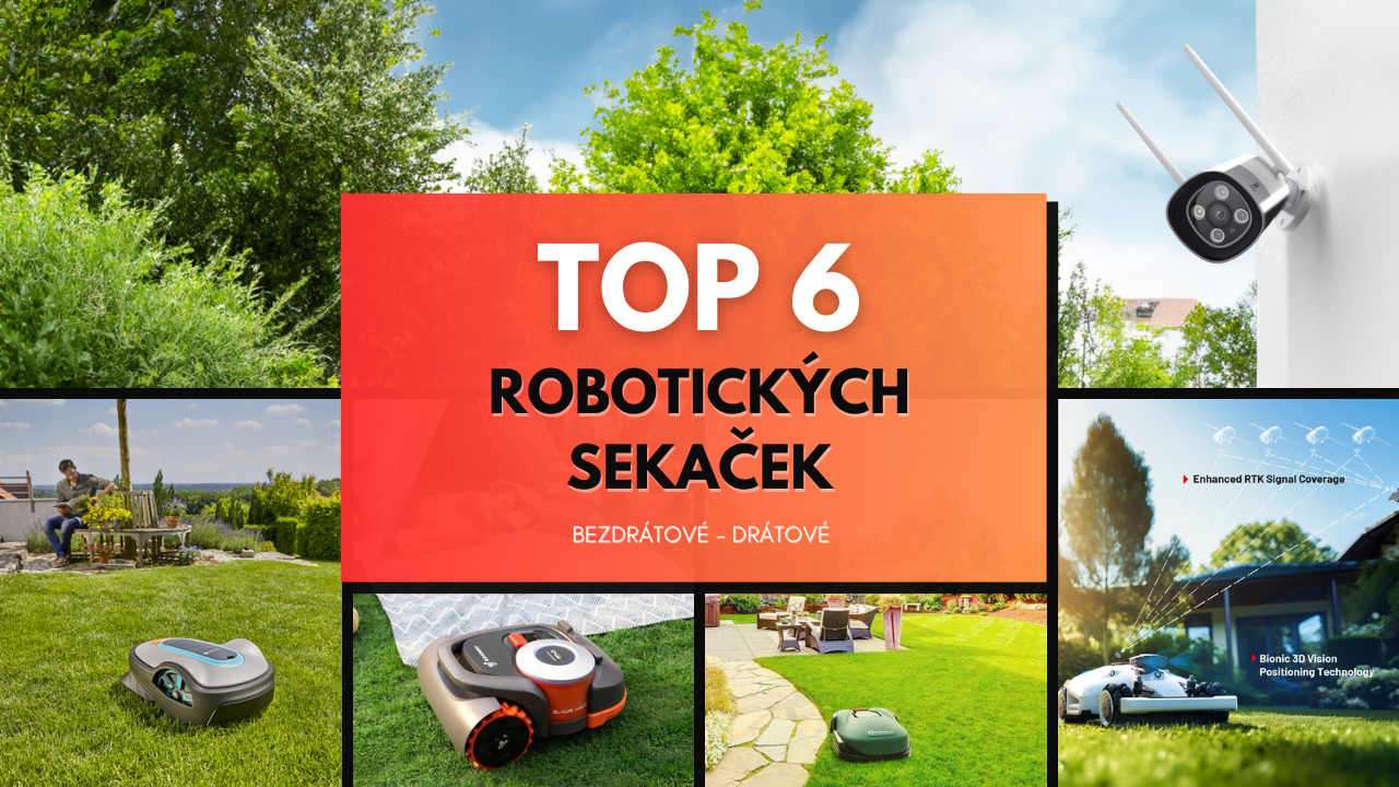 Nejlepší robotické sekačky - TOP 6 pro rok 2024